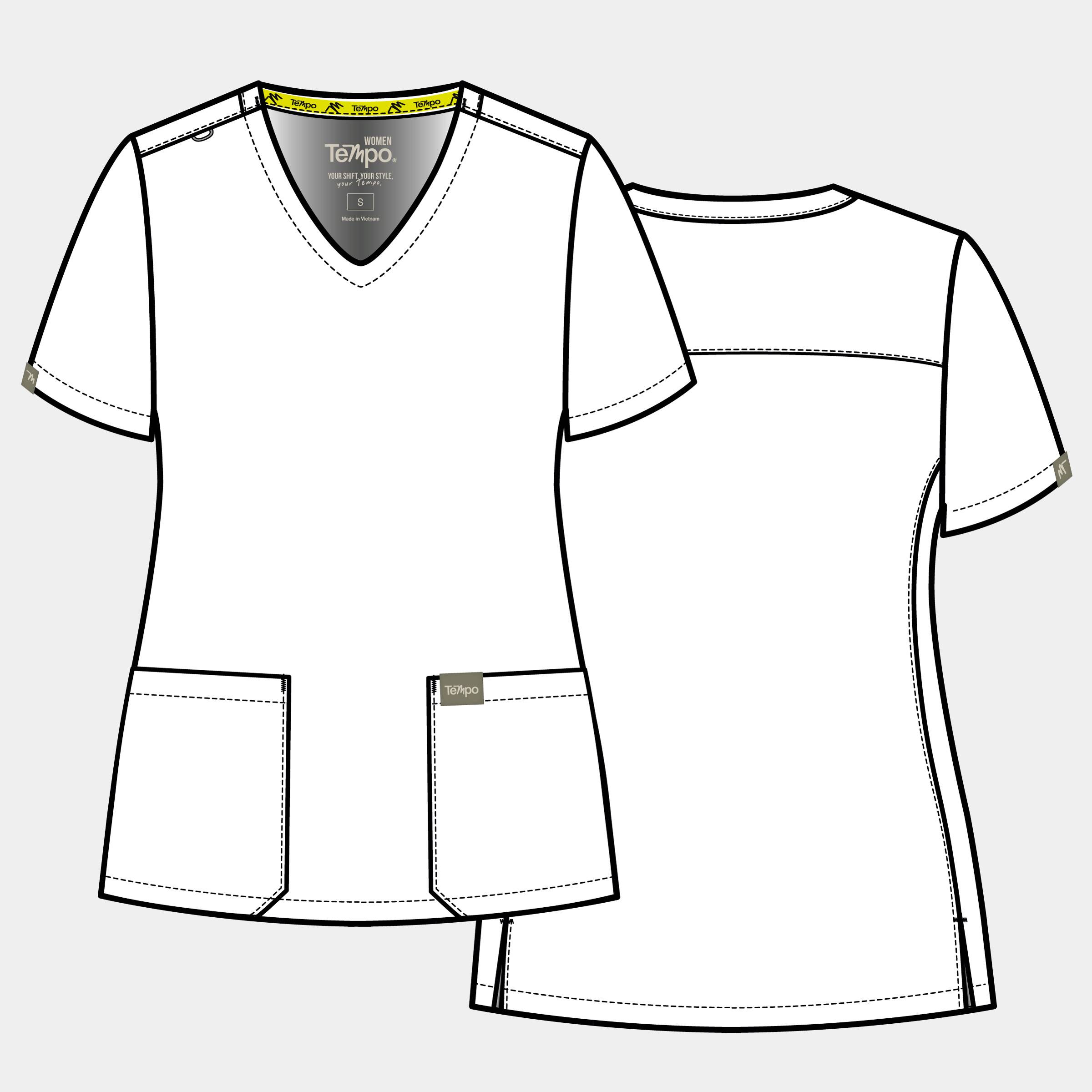 Tempo Women'S V-Neck Top | T101 3 Tempo women's v-neck top | t101