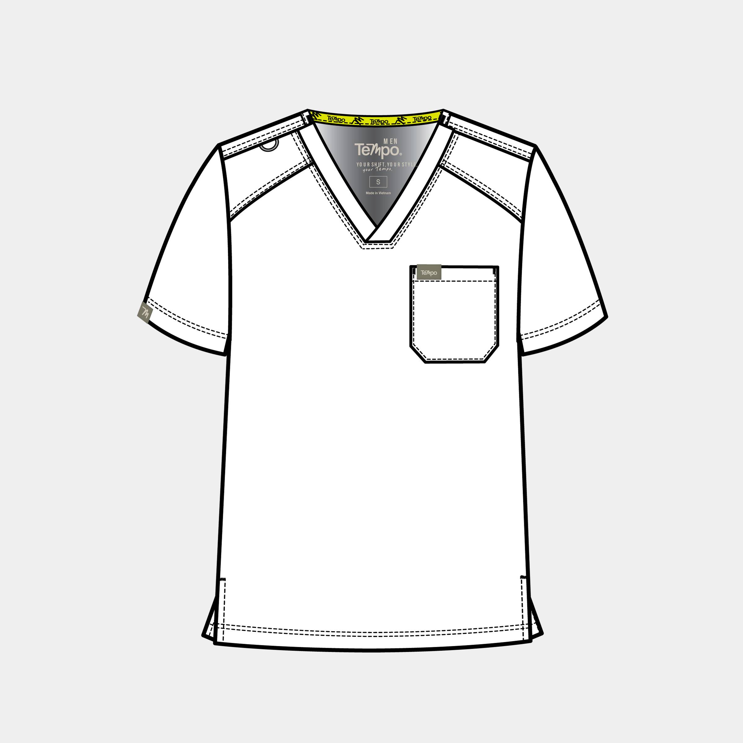 Tempo Men'S 1 Pocket V-Neck Top | T172 4 Tempo men's 1 pocket v-neck top | t172 - image 2