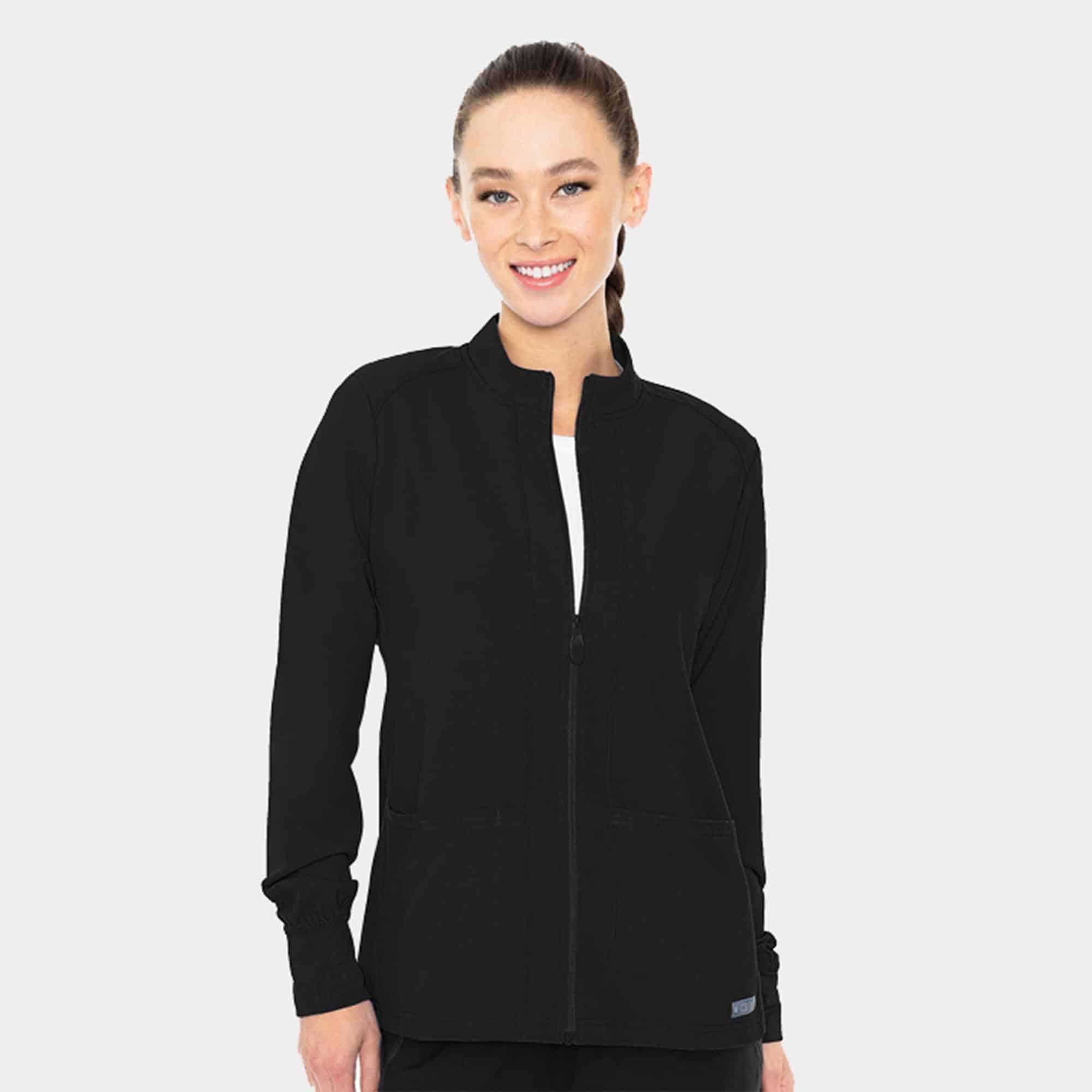 Scrub Uniform Sets MC Insight Zip Front Warm-Up With Shoulder