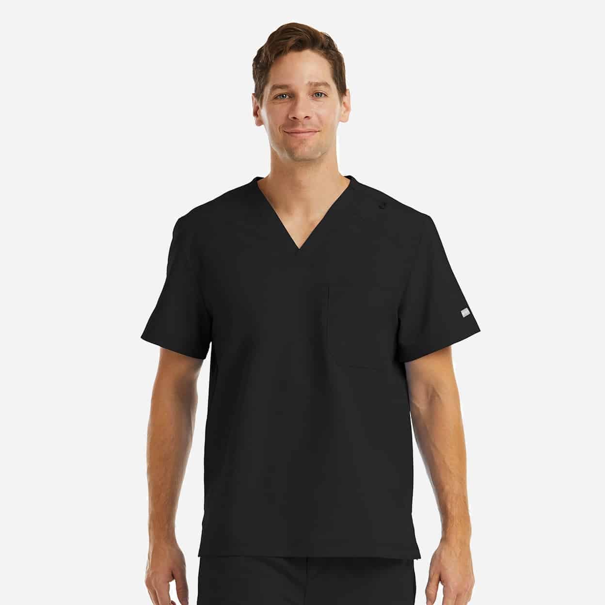 Men'S Chest Pocket V-Neck Top | 5801 4 Men's chest pocket v-neck top | 5801 - image 2