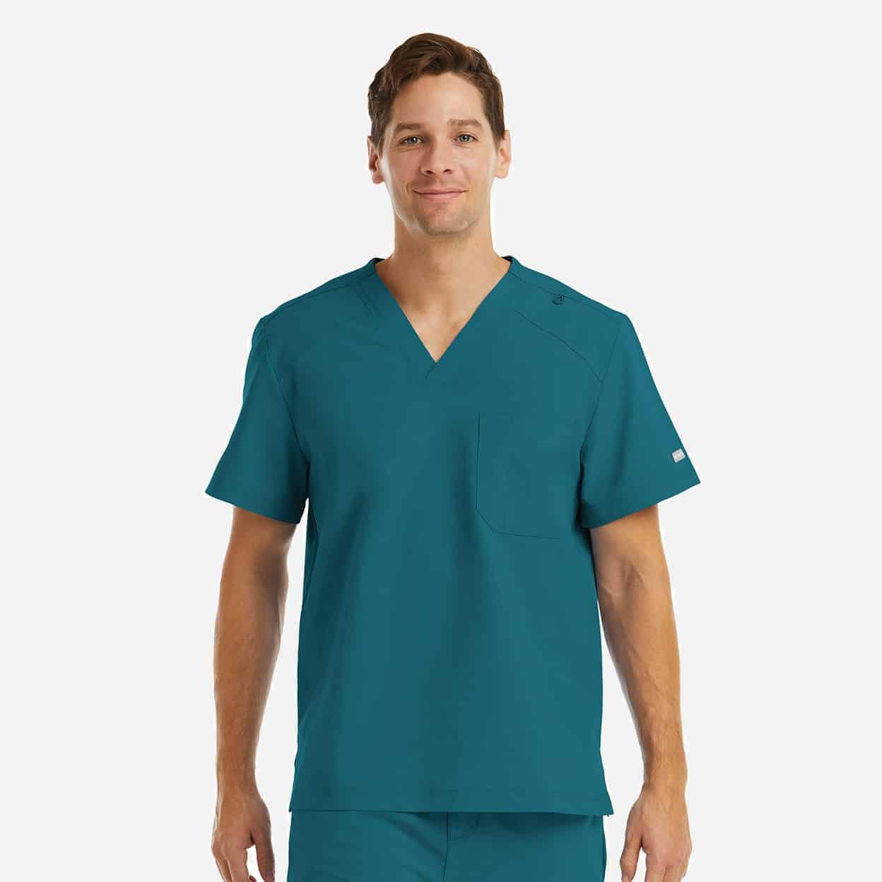 Men'S Chest Pocket V-Neck Top | 5801 6 Men's chest pocket v-neck top | 5801 - image 4