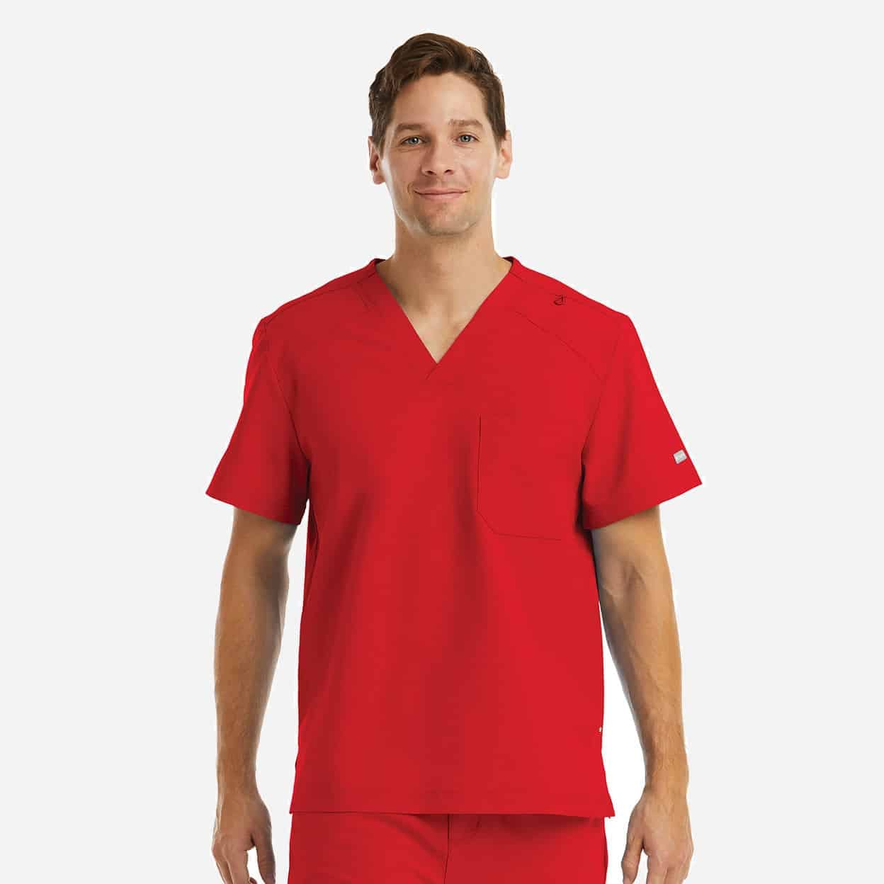 Men'S Chest Pocket V-Neck Top | 5801 14 Men's chest pocket v-neck top | 5801 - image 12