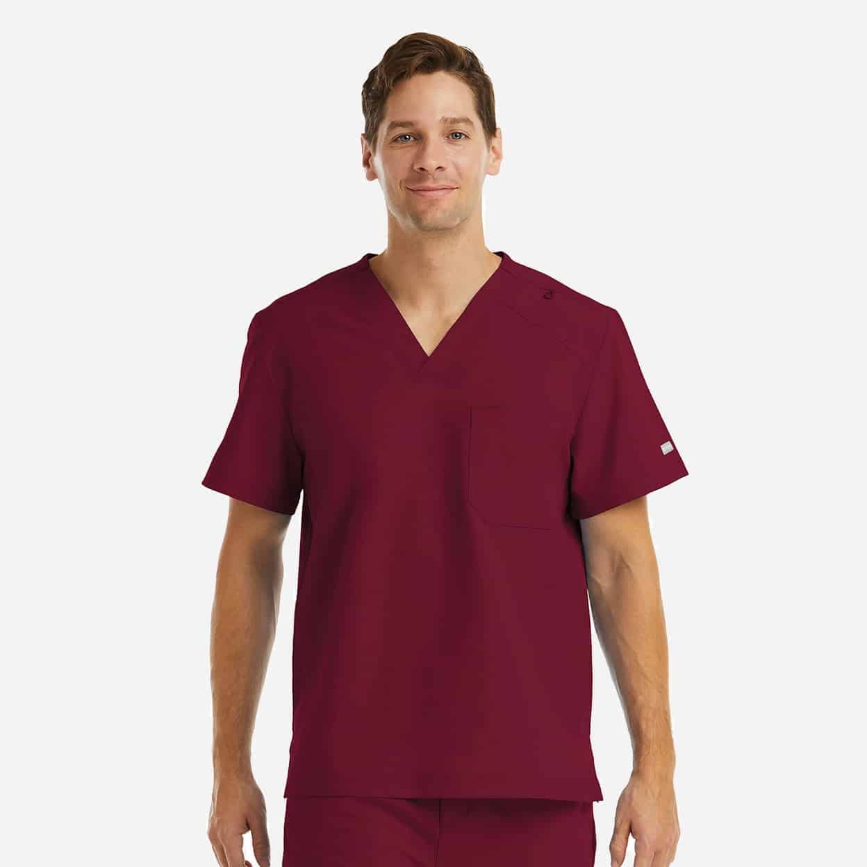 Men'S Chest Pocket V-Neck Top | 5801 18 Men's chest pocket v-neck top | 5801 - image 16