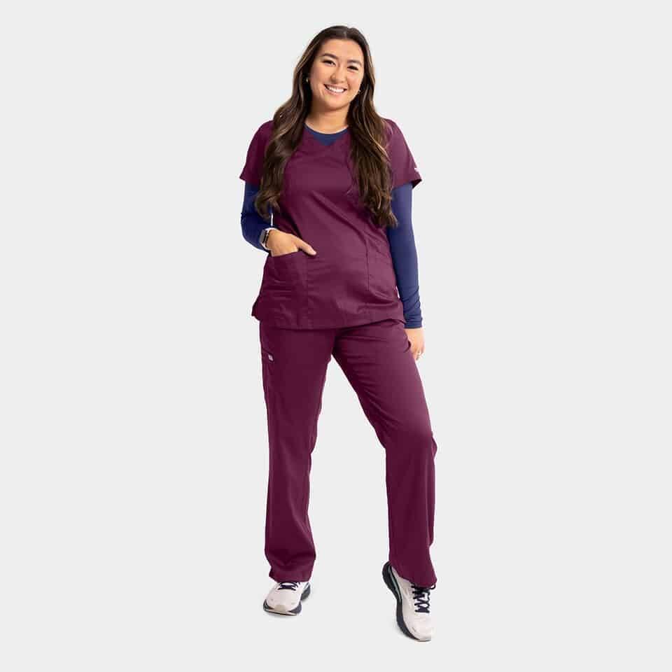 Women'S Semi-Tapered Pant W/ Yoga Style Waistband | 6802 6 Women's semi-tapered pant w/ yoga style waistband | 6802 - image 4