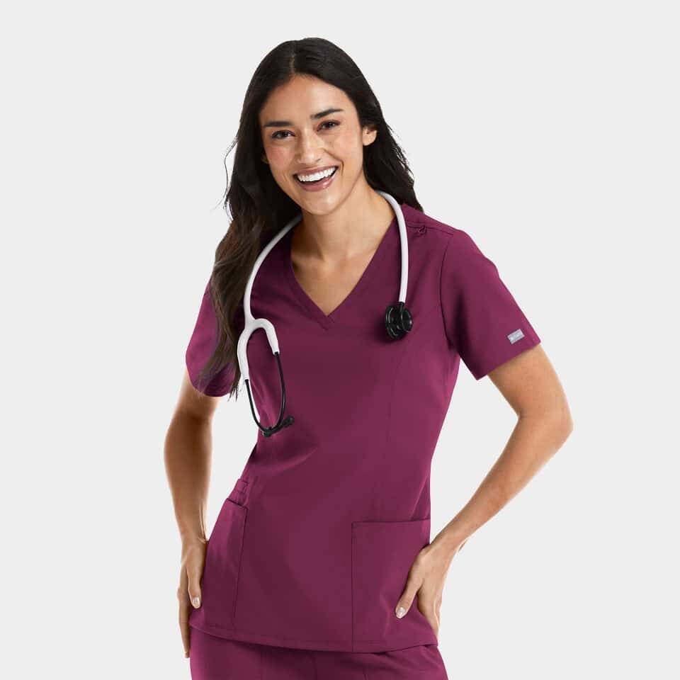 Women'S Double V-Neck Top | 5001 3 Women's double v-neck top | 5001
