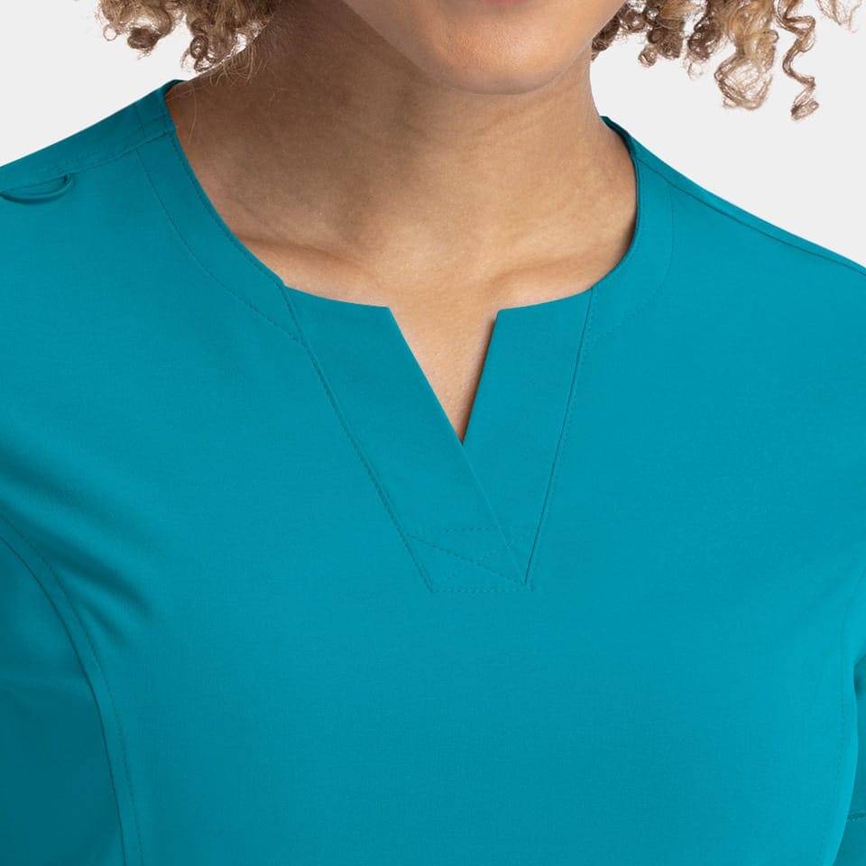 Women'S Notched Crew Neck Top | Epic Scrubs 4802 5 Women's notched crew neck top | epic scrubs 4802 - image 3