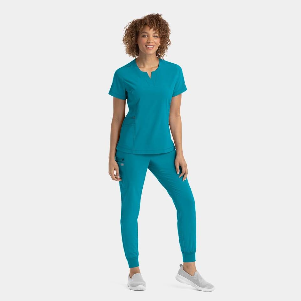Women'S Notched Crew Neck Top | Epic Scrubs 4802 8 Women's notched crew neck top | epic scrubs 4802 - image 6