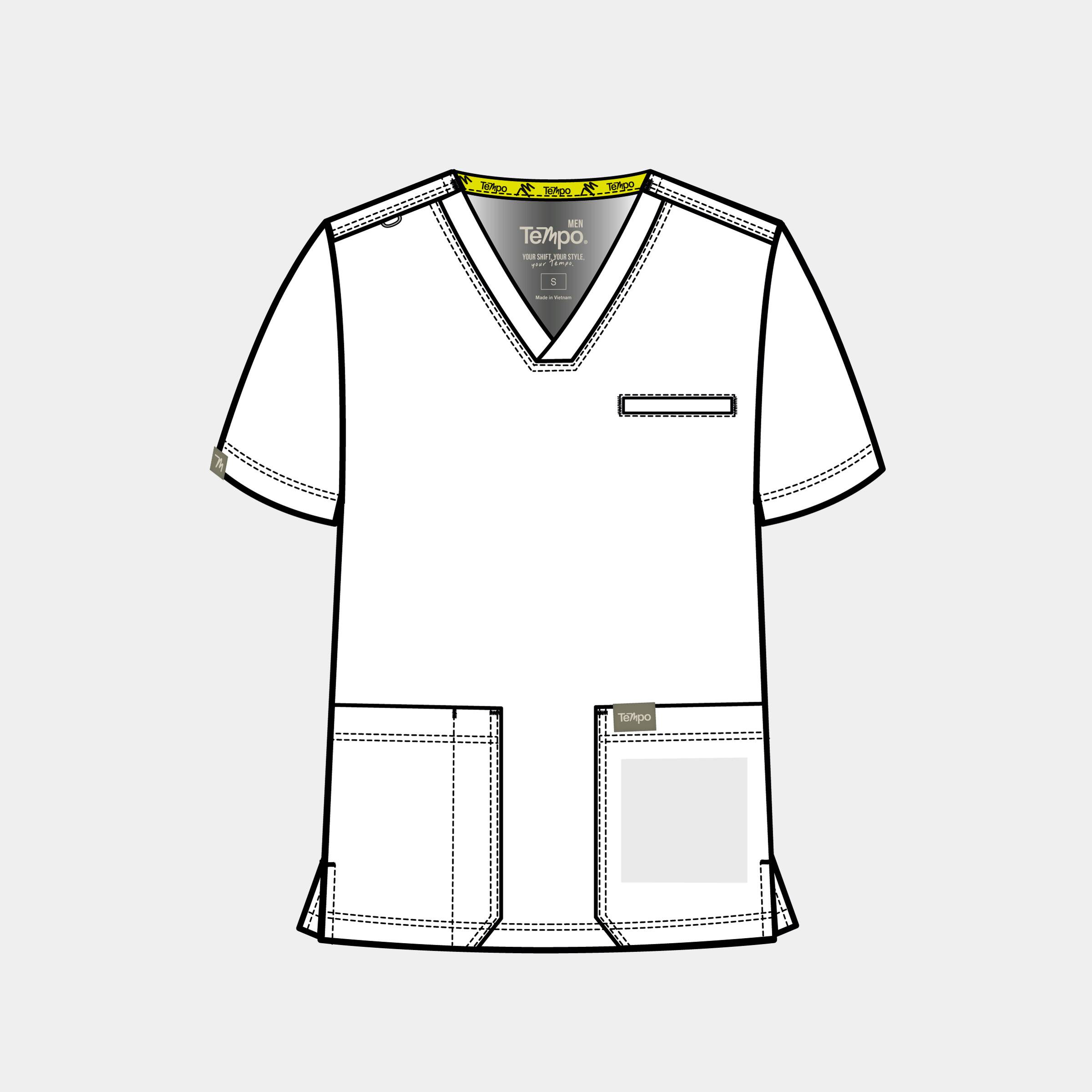 Tempo Men'S 3 Pocket V-Neck Top | T171 4 Tempo men's 3 pocket v-neck top | t171 - image 2