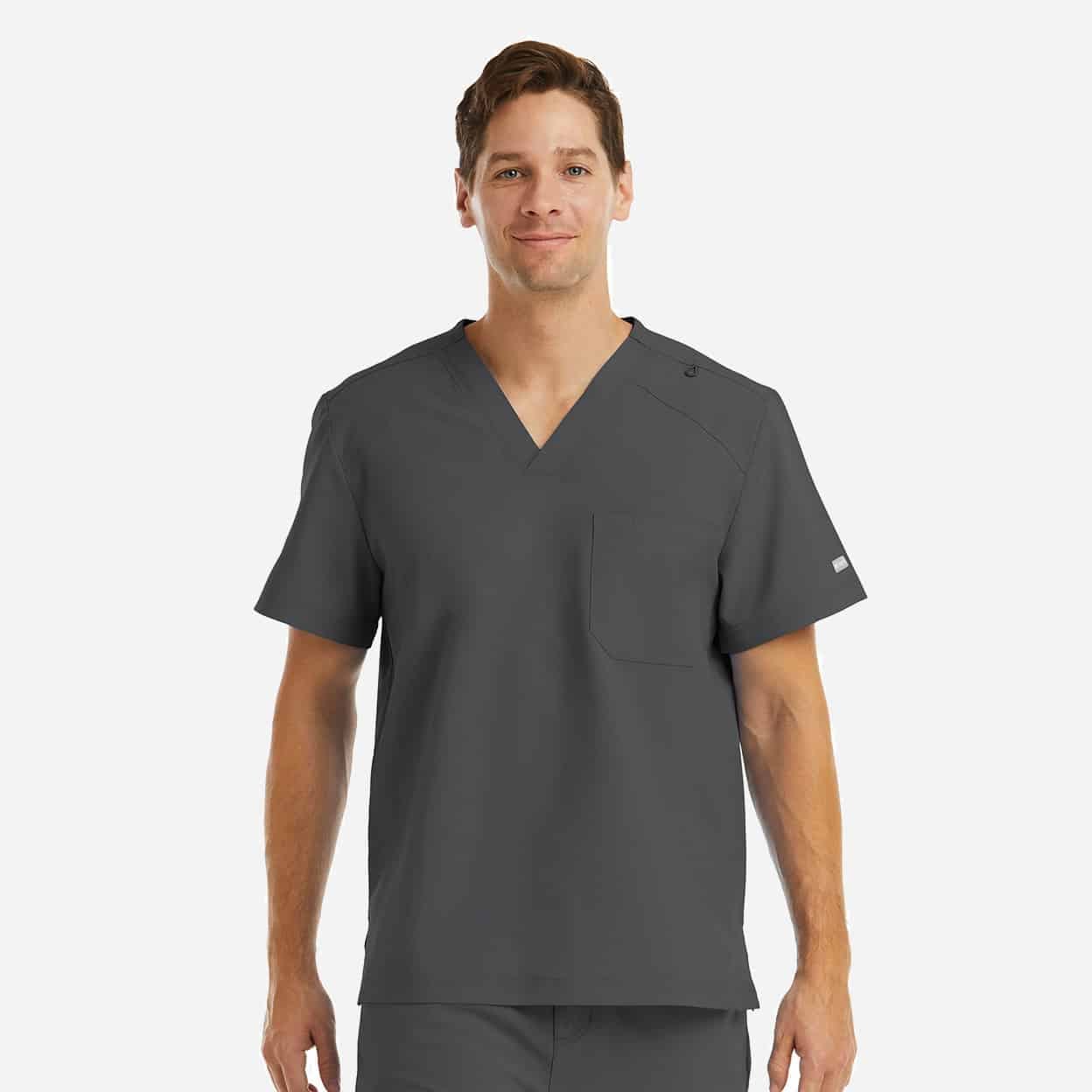 Men'S Chest Pocket V-Neck Top | 5801 12 Men's chest pocket v-neck top | 5801 - image 10